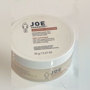 Joe Grooming Compound 2.47oz Moldable Paste For max. Texture & Low Luster Shine